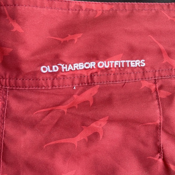OHO Old Harbor Outfitters Schoolie Boardshorts in red size 36 NWT - Picture 8 of 8